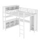 preview thumbnail 10 of 10, Queen Loft Bed with Desk & Wardrobe