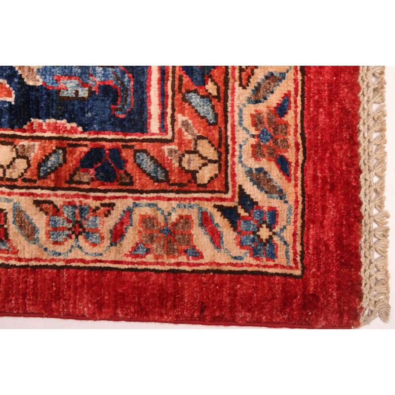 ECARPETGALLERY Hand-knotted Aryana Red Wool Rug - 9'3 x 12'0