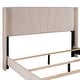 preview thumbnail 26 of 25, Queen Size Glam Velvet Wingback Upholstered Platform Bed with Foam Padded Headboard / Box Spring Needed / Fit up to 500LBS
