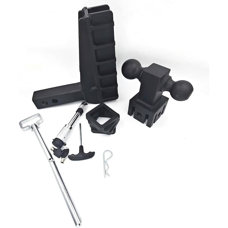 Ball Adjustable Trailer Hitch, 6" Drop Ball Hitch Fits 2-Inch Receiver