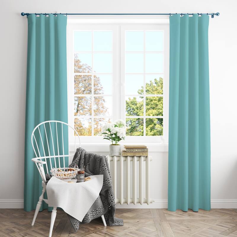 Deconovo Thermal Insulated Blackout 84-inch Curtain (2 Panel) - 52 x 84 - Teal