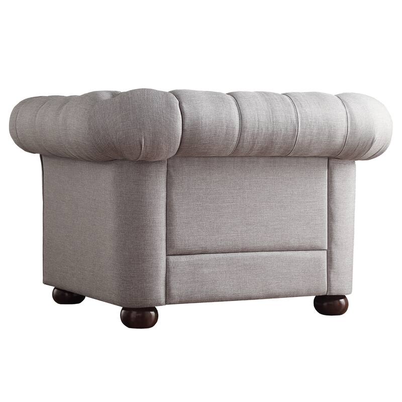 Knightsbridge Tufted Scrolled Chesterfield Chair by iNSPIRE Q Artisan