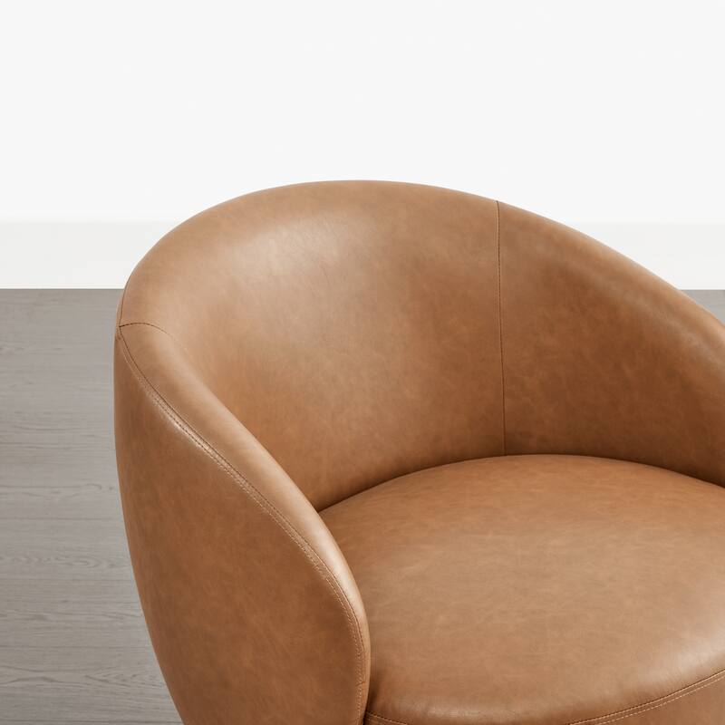 Spruce & Spring Ariel Upholstered Swivel Accent Chair Fabric