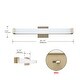 preview thumbnail 17 of 17, 25 Inch LED BATHROOM VANITY LED LIGHT with Acrylic shade 25W Oril Rub Bronze