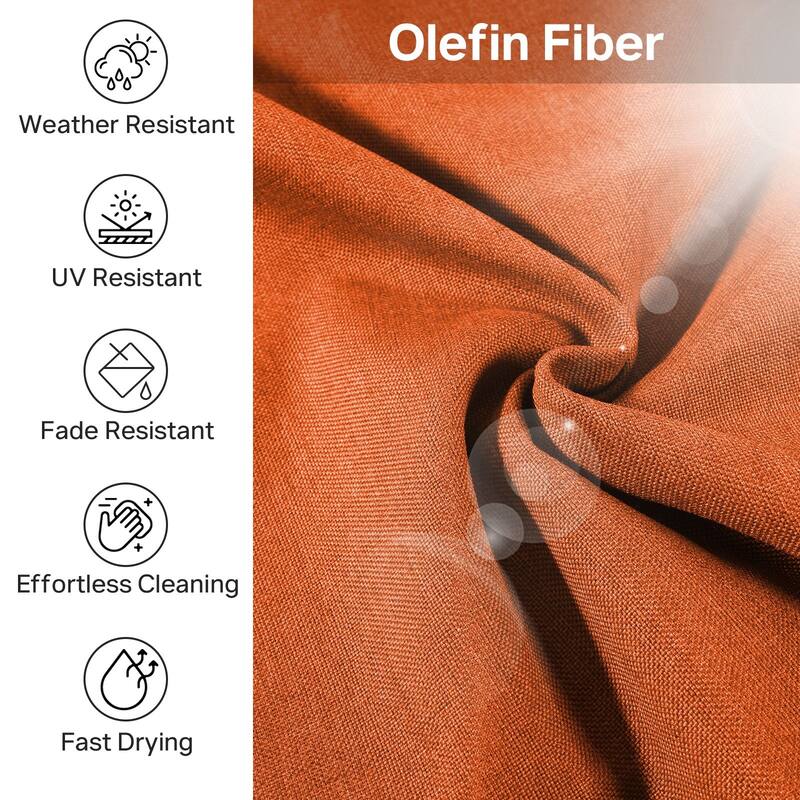 22" W x 24" D x 6" T Outdoor Lounge Chair Replacement Cushion Set Water and Fade Resistant