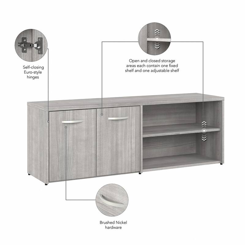 Hybrid 72W Computer Desk with Storage Set by Bush Business Furniture