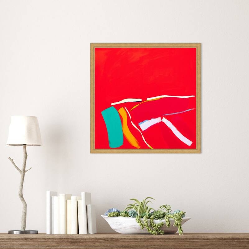 Passion by Angie Kenber Framed Canvas Wall Art Print