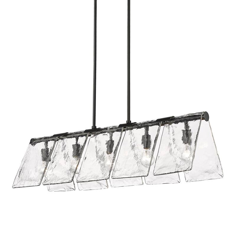 Golden Lighting 6072-LP Serenity 5 Light 11" Wide Linear Pendant - Matte Black