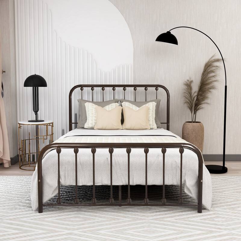 Alazyhome Sturdy Metal Platform Bed Frame