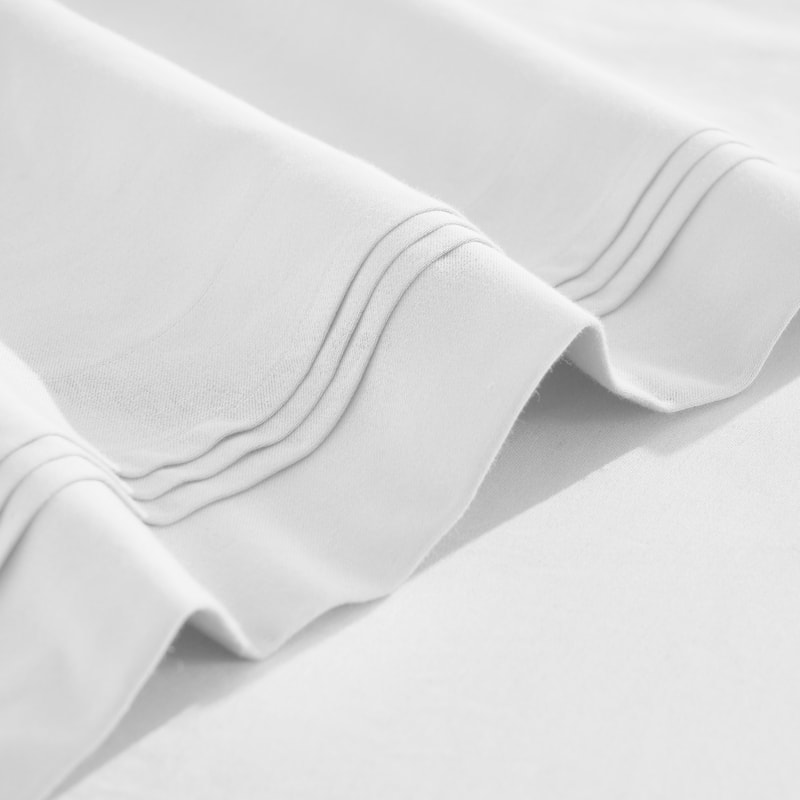 Superior Egyptian Cotton 650 TC Deep Pocket Sheet Set - 18" & 20" Extra Deep Pocket Options