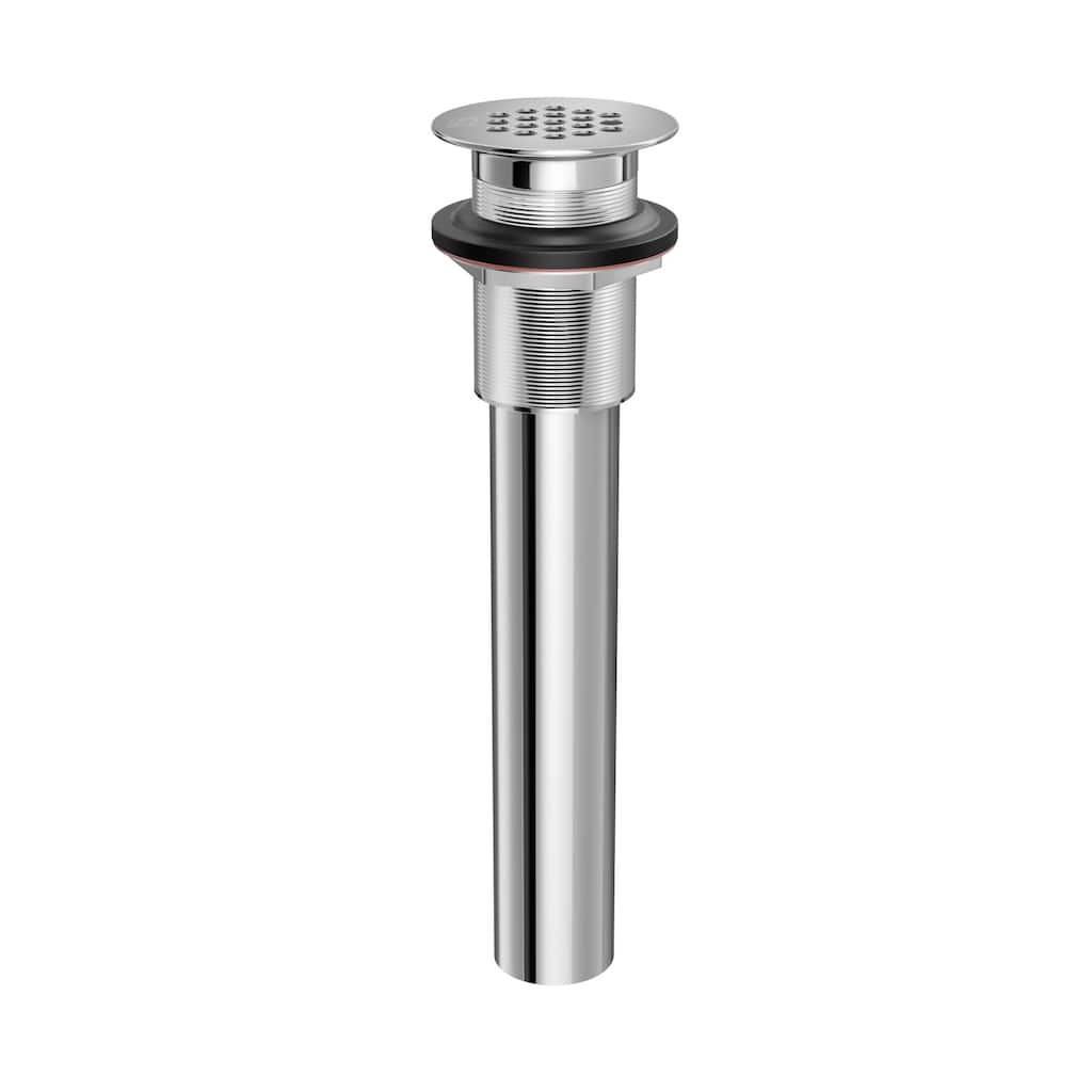 Jones Stephens D70105 Chrome Commercial GRID Drain L/ O/FLOW HOLES - Chrome Plated