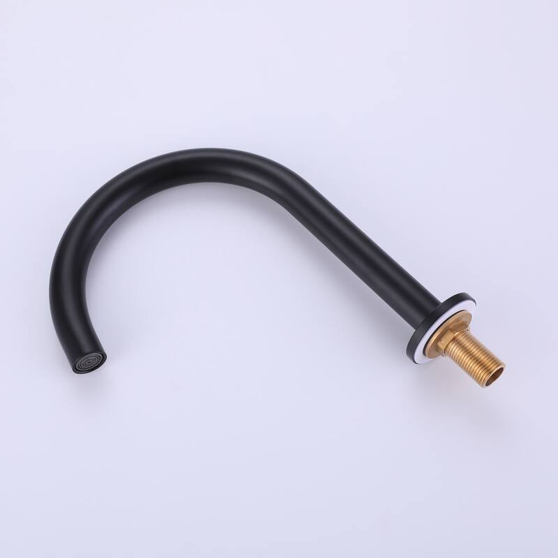 9.7"H Solid Brass Widespread Dual Knob Handles Bathroom Faucets