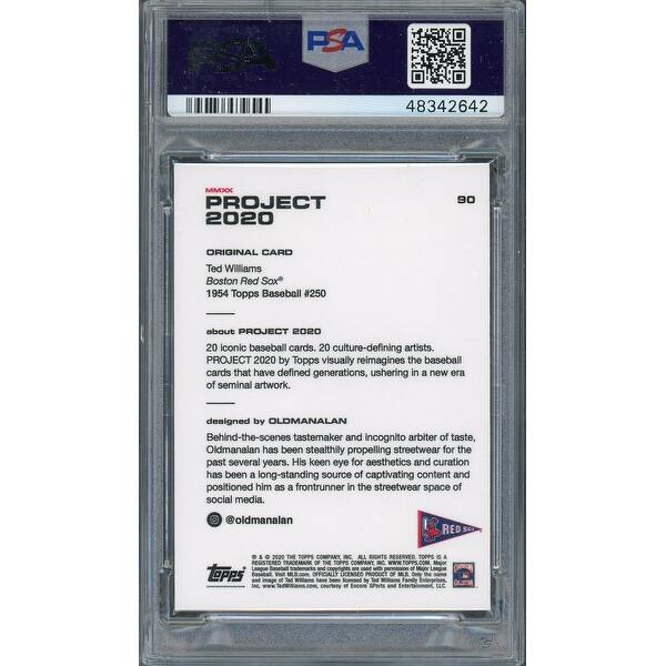 Topps Project 2020 Baseball Card #90 1954 Ted Williams by Oldmanalan
