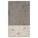 preview thumbnail 4 of 13, Authentic Hotel and Spa 100% Turkish Cotton Braelyn Embellished Bath Towel Dark Gray