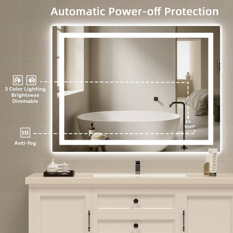 LED Mirror Backlit Front Lighted Bathroom Vanity Mirror
