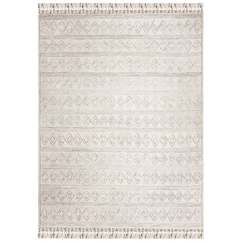 SAFAVIEH Handmade Casablanca Shag Kostja Tribal Wool Rug