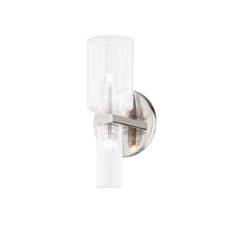 Strick & Bolton Folick Steel Bath Sconce