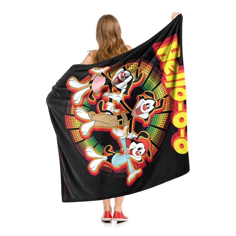 Warner Brothers Animaniacs Hellooo Silk Touch Throw Blanket
