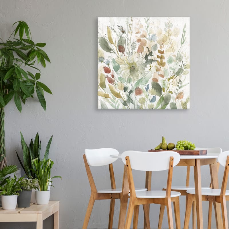 Linen Wildflower Garden by Carol Robinson Canvas Art Print