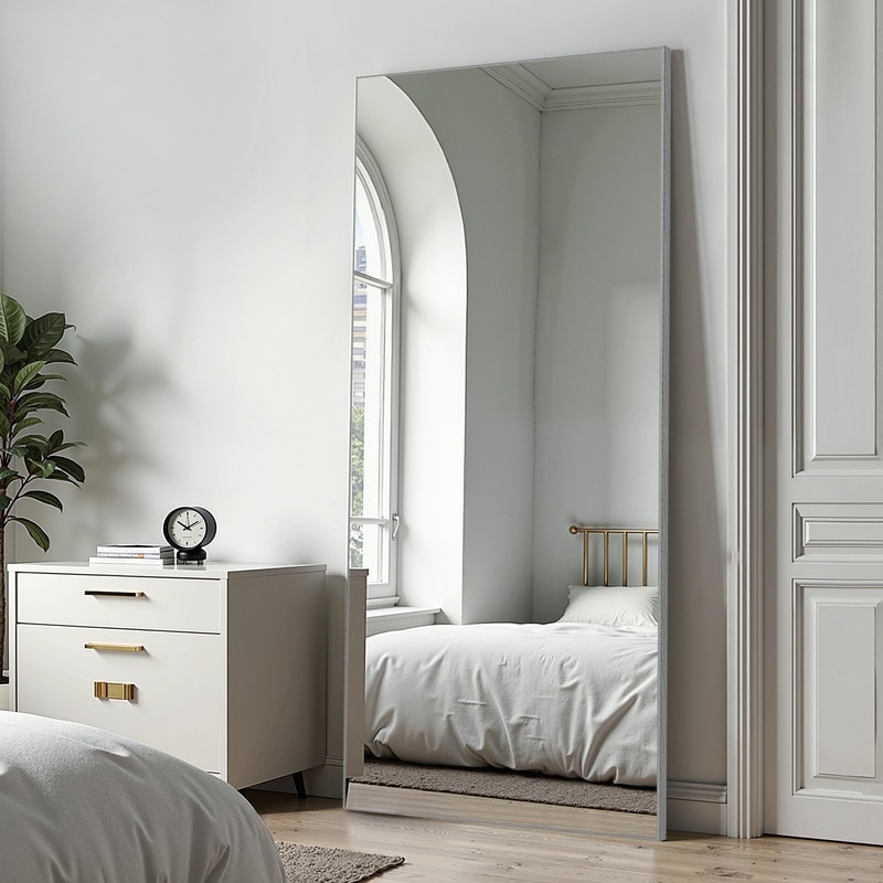 Full Length Free Standing Body Mirror Metal Framed Wall Mirror Large Floor Mirror