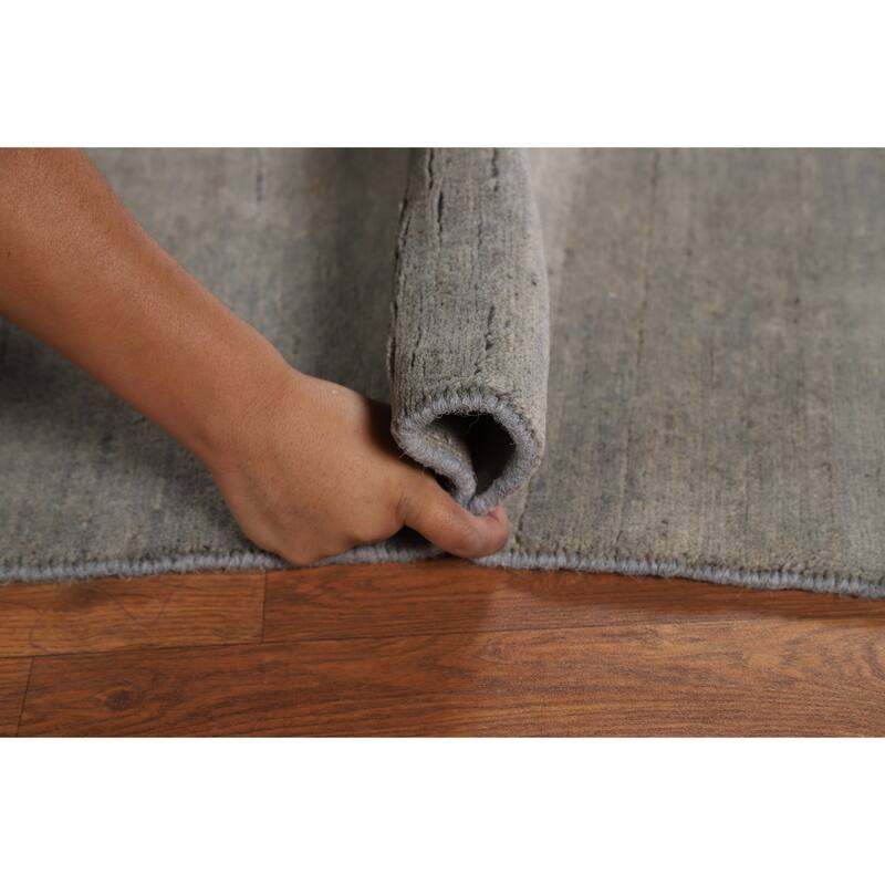 Modern Gabbeh Oriental Rug Hand-Knotted Wool Carpet - 5'1"x 6'6"