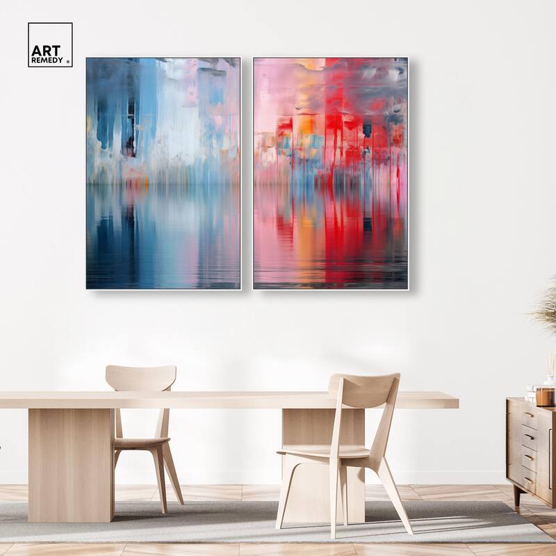 Prism on Water Canvas Set of 2 by Art Remedy