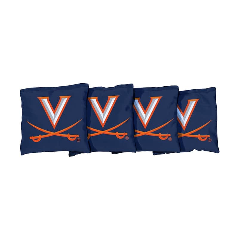 Virginia Cavaliers Wahoos Blue Cornhole Bags - All-Weather Resin Filled