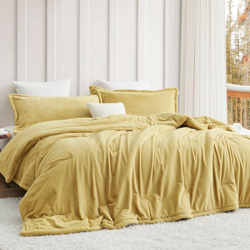 Softer than Soft® - Coma Inducer® Oversized Comforter Set - Sunlight Moss - Oversized Queen