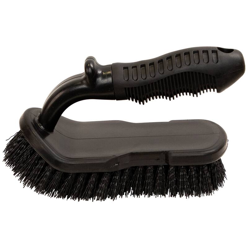 Large Hand-Held Swimming Pool Scrub Brush with Bumper - 8"