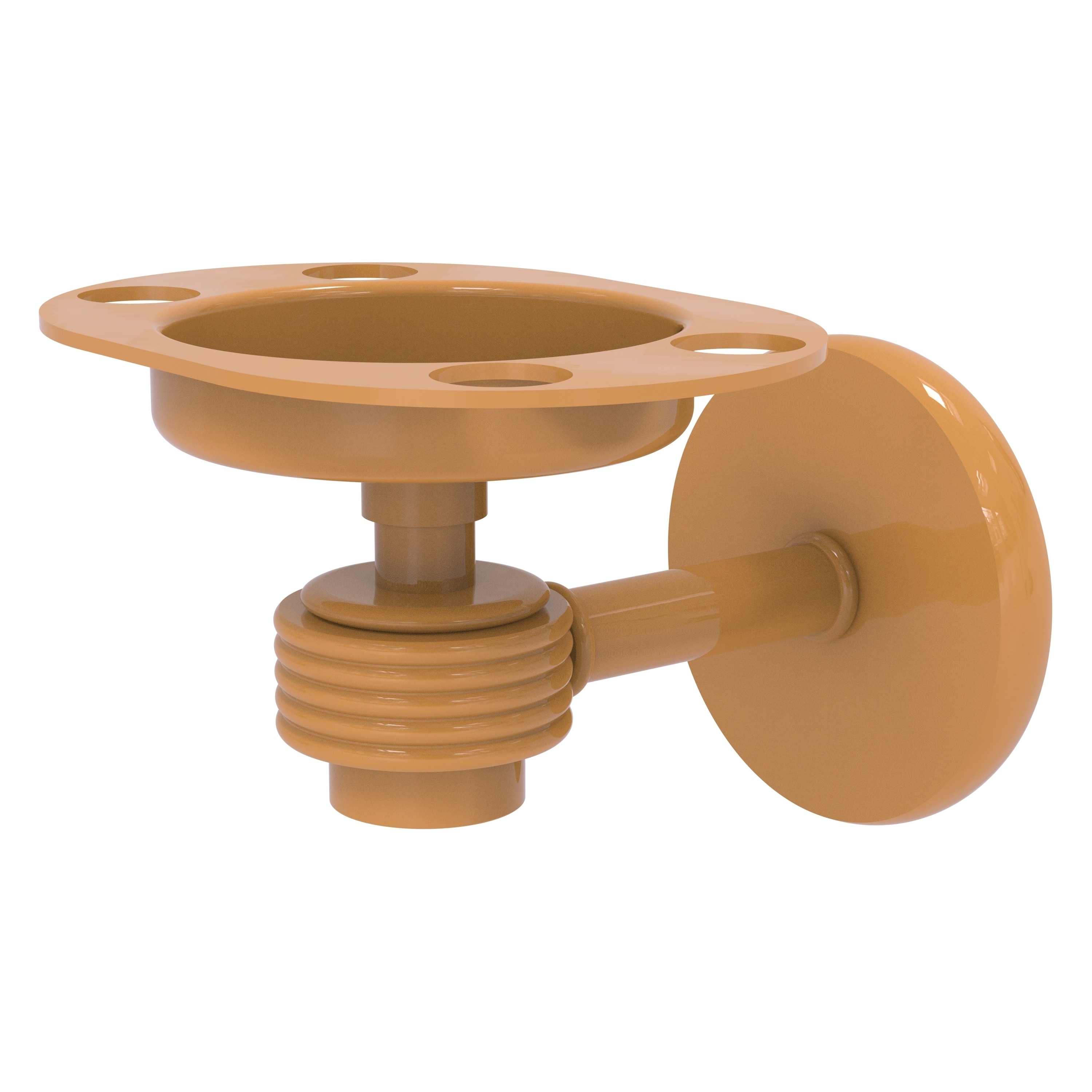 Allied Brass Satellite Orbit One Tumbler and Toothbrush Holder with Grooved Accents