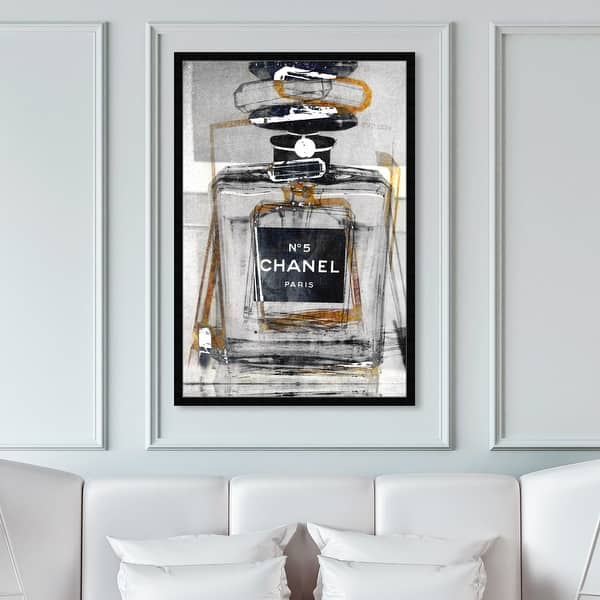 Oliver Gal 'Infinite Glam Gold' Fashion and Glam Wall Art Framed Print  Perfumes - Gray, Black - Bed Bath & Beyond - 32194322