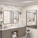 preview thumbnail 26 of 141, Apmir Metal Frame Tempered Glass Bathroom Vanity Mirror for Wall, Cloakroom, Bedroom
