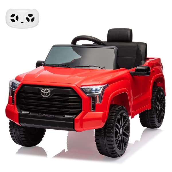slide 2 of 36, 12V Ride on Truck Car, Licensed Toyota Ride on Car, Battery Powered Electric Car, Gift for Kids Red