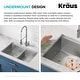 preview thumbnail 80 of 162, KRAUS Kore Workstation Undermount Stainless Steel Kitchen Sink