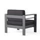 preview thumbnail 32 of 43, Cape Coral Outdoor Club Chairs with Optional Sunbrella Cushions (Set of 2) by Christopher Knight Home