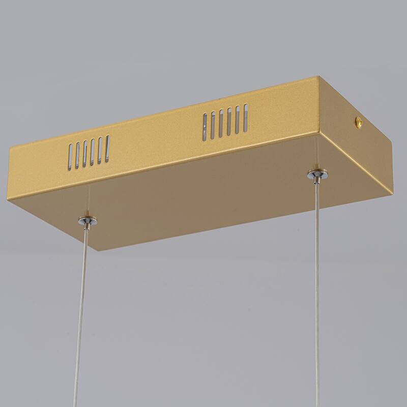 Contemporary 1-Light Integrated LED Hanging Kitchen Island Light