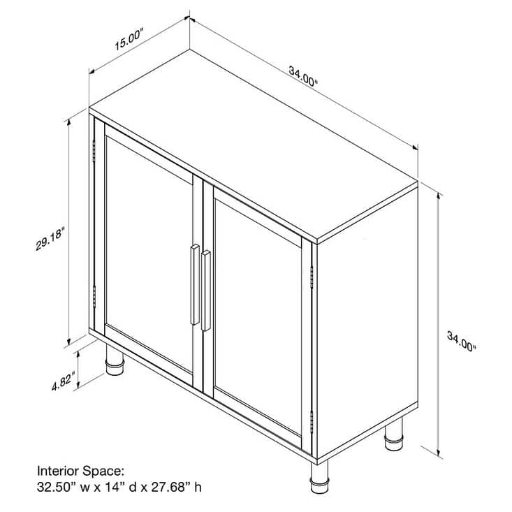 Hopper Studio ® Delancey Light Blond 2-Door Cabinet