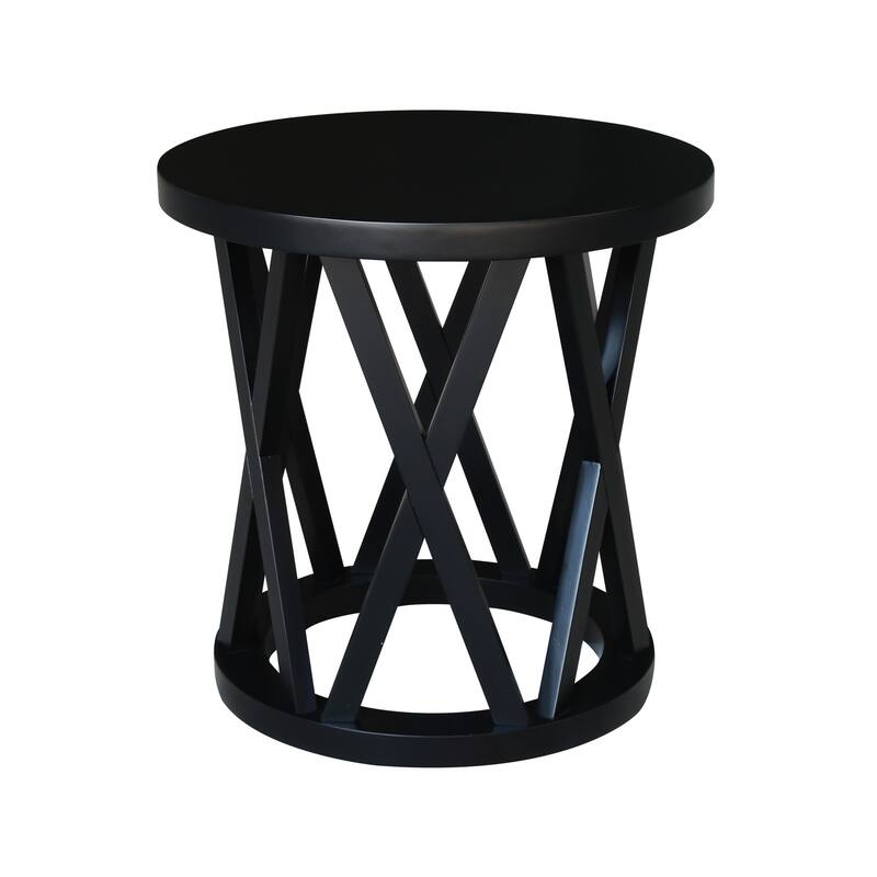 Round Ceylon End Table - 24 in. W x 24 in. D x 24 in. H