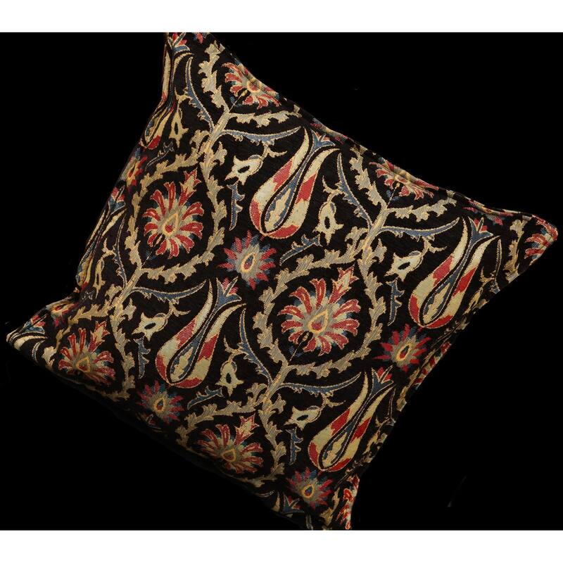 Suzani Tulip Chenille Turkish Decorative Pillow