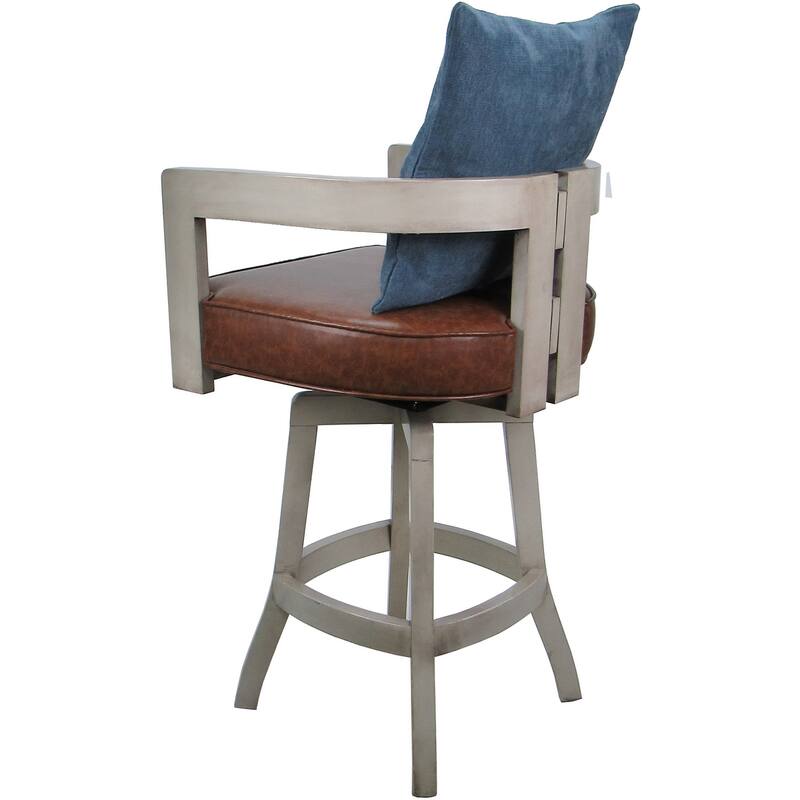 Swivel Wood Counter Bar or Extra Tall Stool - Kadir on S-Base - N/A