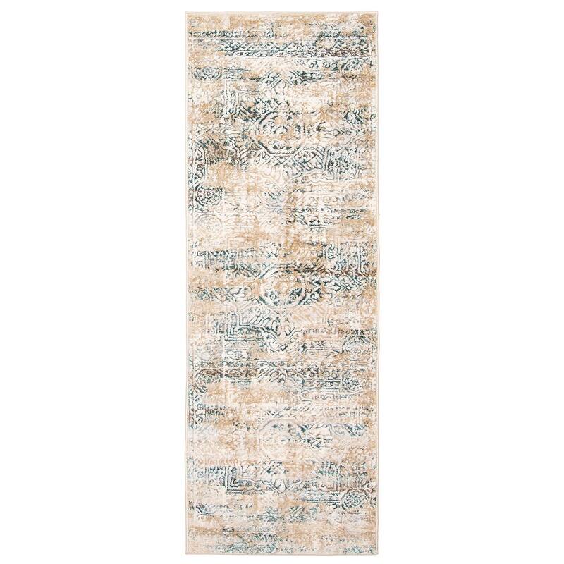 ECARPETGALLERY Machine Woven Zoe Ivory Area Rug - Ivory - 2' 8" x 8' 2" - Runner