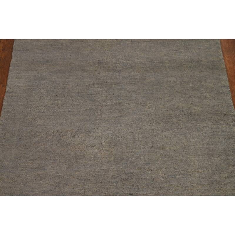 Hand Knotted Oriental 100% Wool Carpet Modern Modern Multi-Colored Gabbeh Area Rug - 4' 11'' X 3' 4''