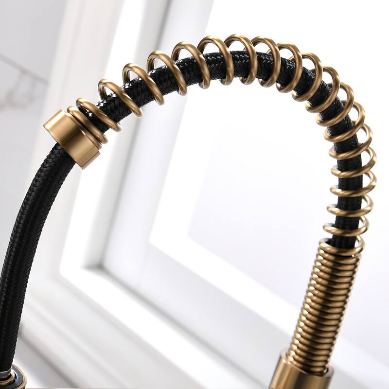 Kitchen Faucets Single Handle Pull Down Sprayer Kitchen Sink Faucet