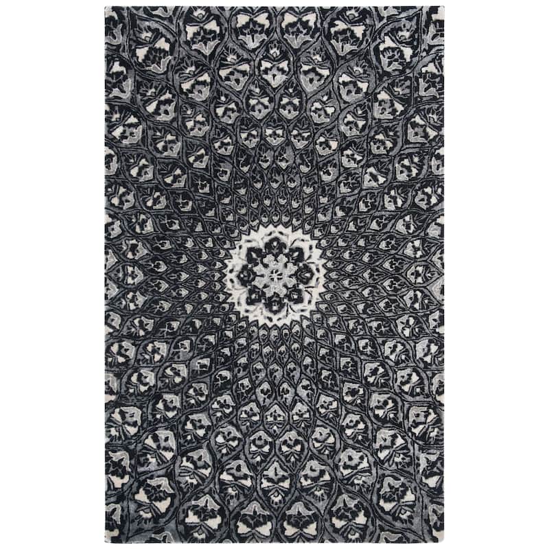 SAFAVIEH Handmade Allure Nazire Modern Floral Wool Rug