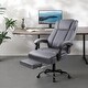 preview thumbnail 16 of 19, BOSSIN Big and Tall Office Chair Executive Heavy Duty Home Chairs with Foot Rest Ergonomic,High Back and Lumbar Support New Grey