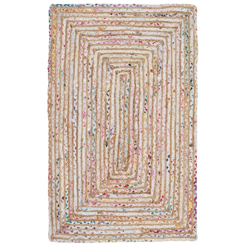 SAFAVIEH Handmade Cape Cod Marget Boho Coastal Jute Rug - 2' x 3' - Beige/Multi - Rectangle