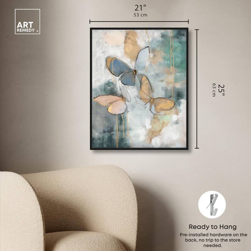 Butterflies Dream II Canvas by Art Remedy