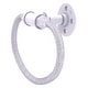preview thumbnail 5 of 6, Allied Brass Pipeline Collection Towel Ring with Stainless Steel Braided Ring Matte White