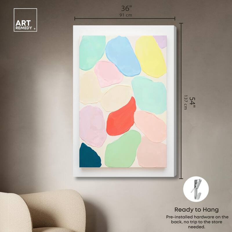 Sorbet Smudges I Canvas by Art Remedy, Gallery Wrapped