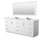Option White, Nickel Trim, White Quartz Top